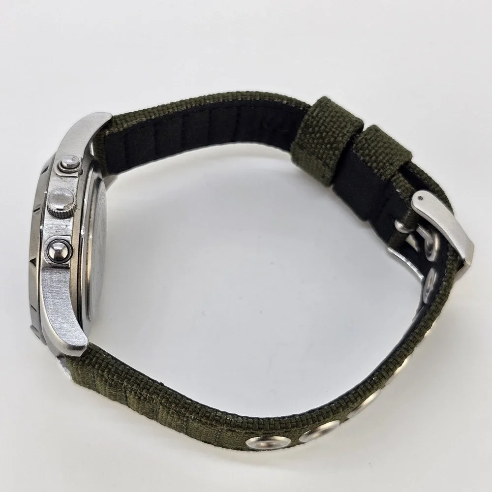 Timex Expedition Analog Digital Men Watch 38MM Green Dial Bands New Battery READ